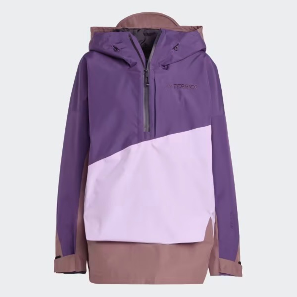 $280 Adidas Terrex W XPL‎ 2L Anorak Ski Jacket Purple JM3041 Womens Medium NEW